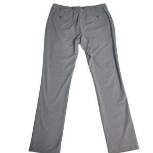 Peter Millar Crown Crafted Mens Gray Chino Pants Size 36x32 Performance Golf